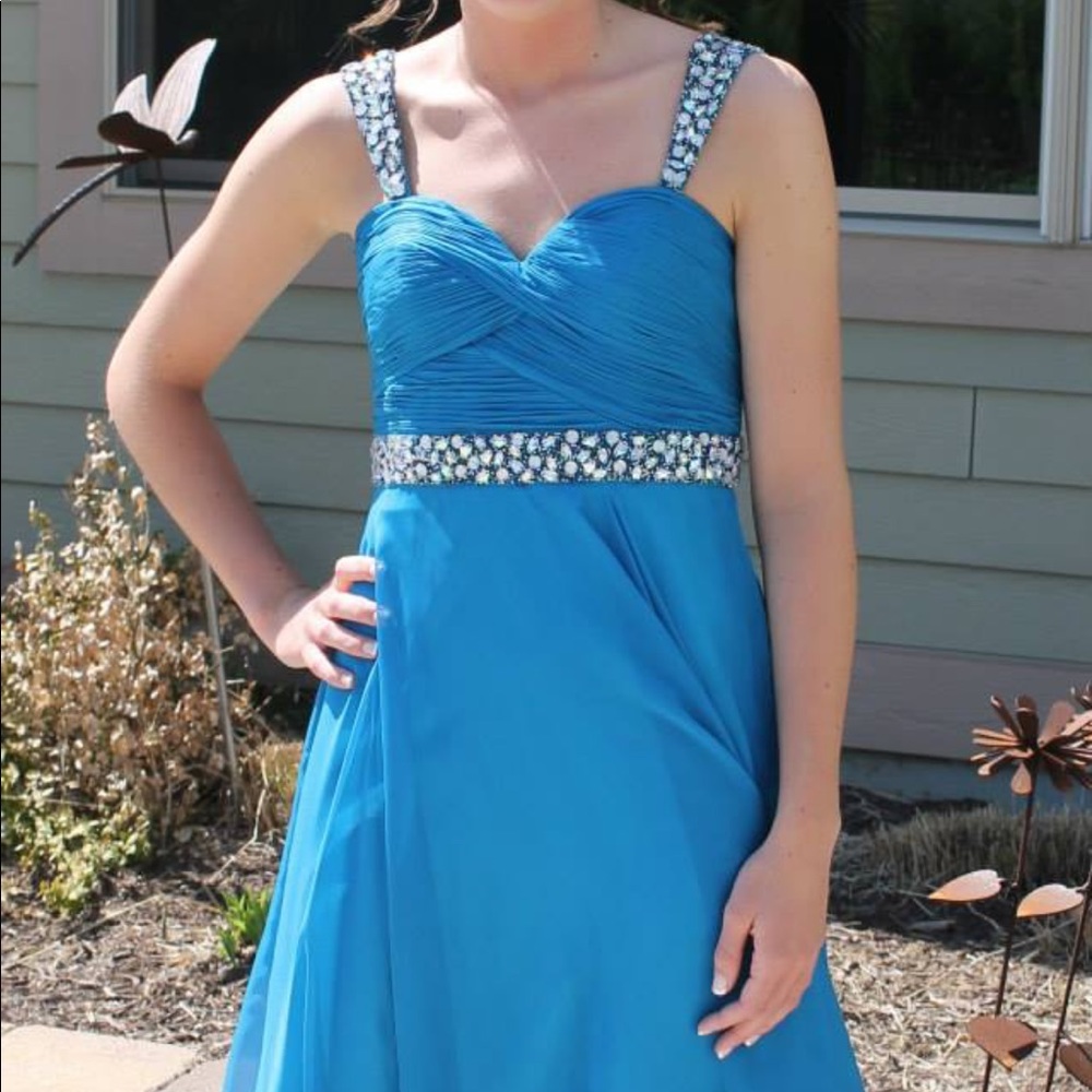 Teal Prom Dress